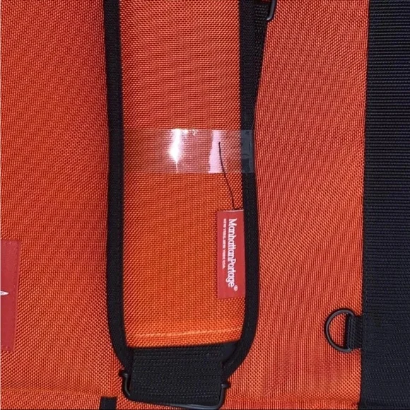 NWOT Manhattan Portage Red Large Tote Handle Crossbody Bag